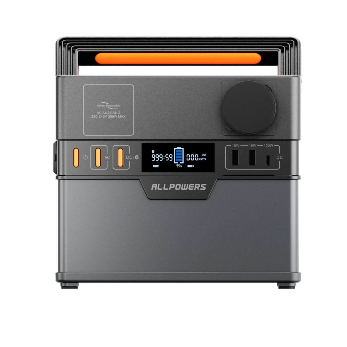 ALLPOWERS S300 Plus Przenośna Stacja Zasilania 300W 288Wh - ALLPOWERS PLALLPOWERS