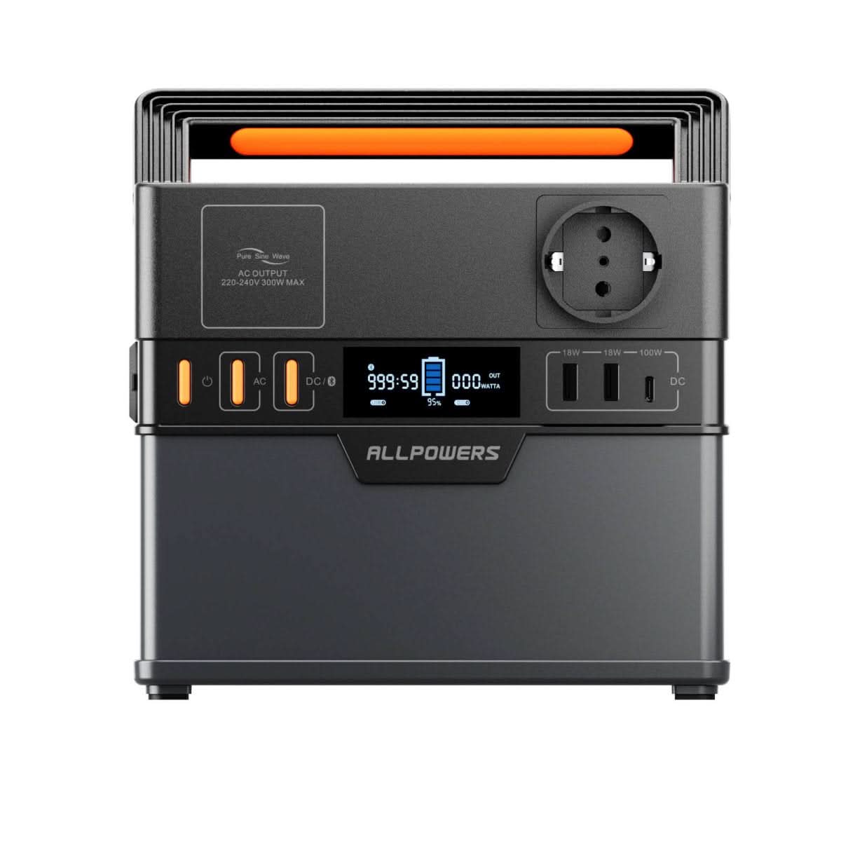ALLPOWERS S300 Plus Przenośna Stacja Zasilania 300W 288Wh - ALLPOWERS PLALLPOWERS