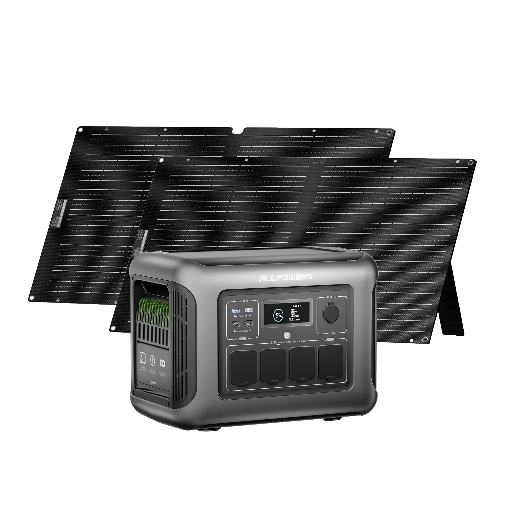ALLPOWER Zestaw Generatora Słonecznego 2500W (R2500-V2 + SE100 100W Panel Słoneczny)