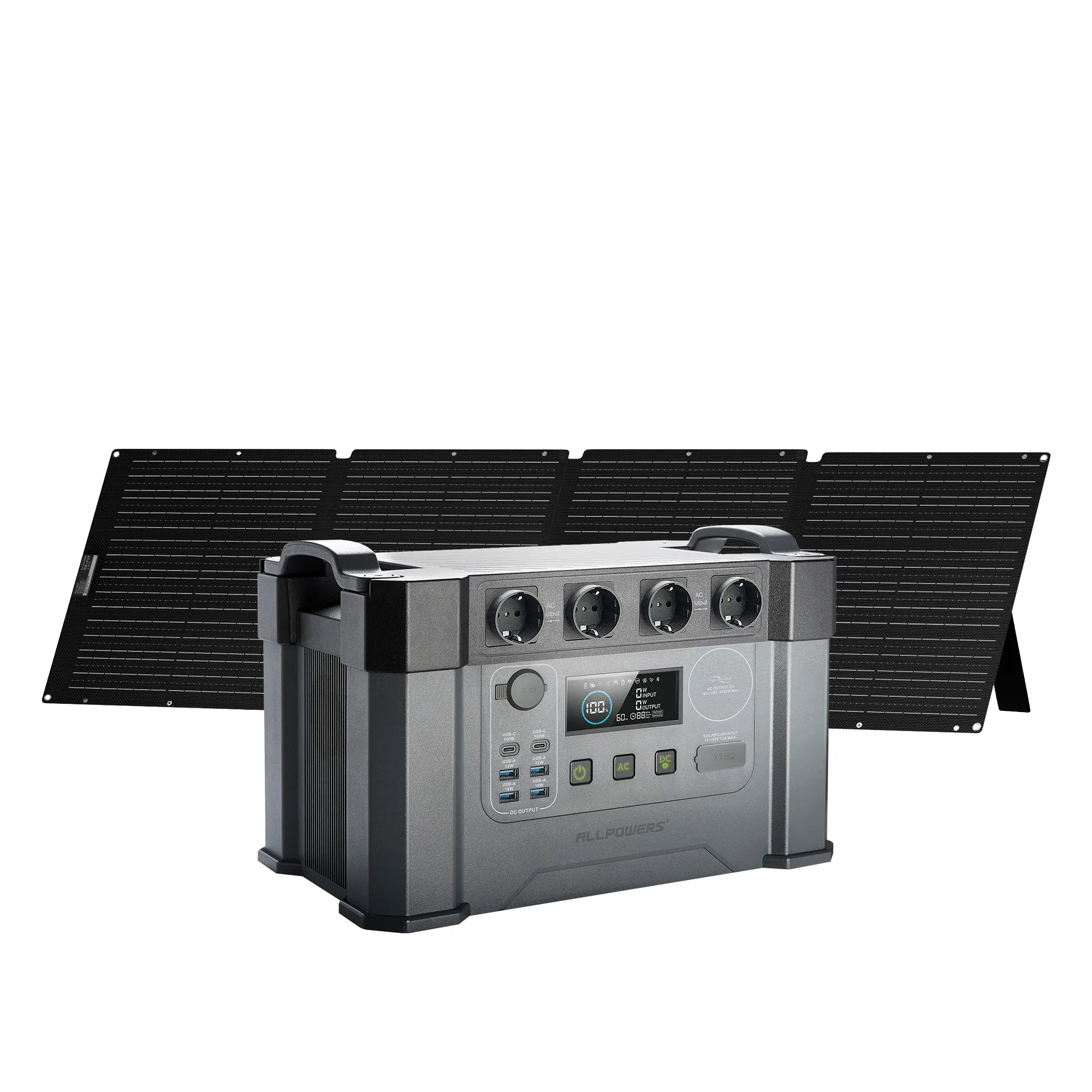ALLPOWERS Zestaw Generatora Słonecznego 2400W (S2000 Pro+SE200 IP68 200W Panel Słoneczny）